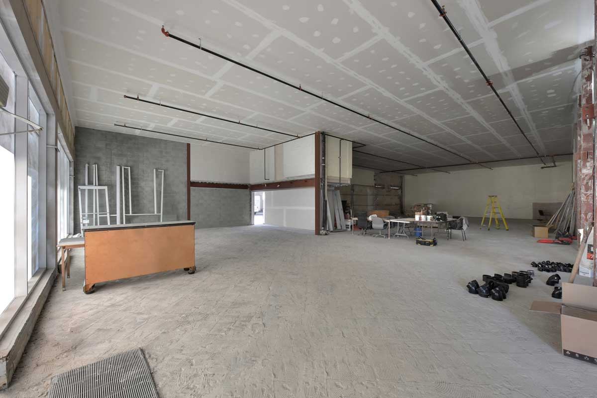 Interior space renovation in progress